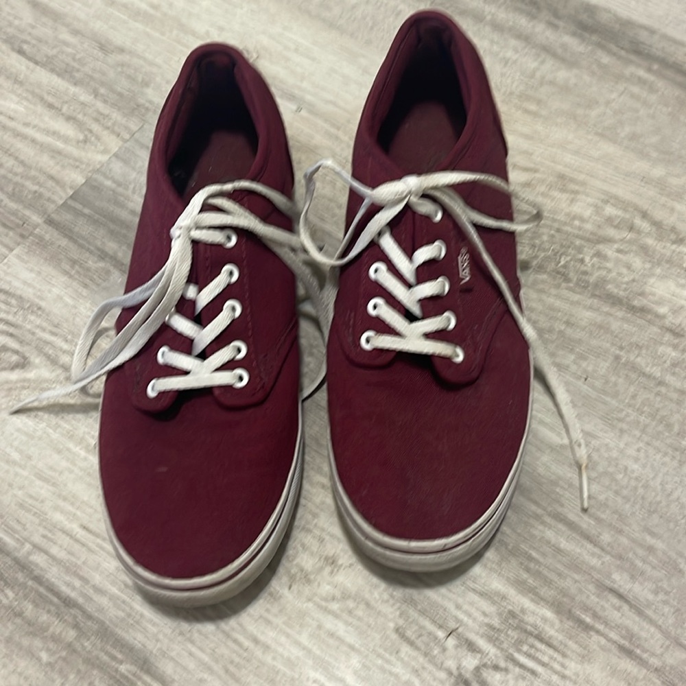 Like new Vans. Maroon .